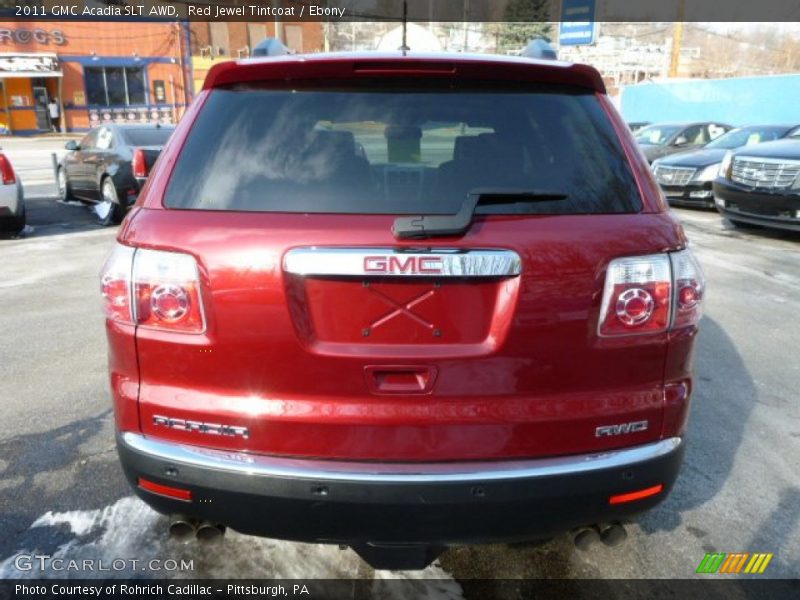 Red Jewel Tintcoat / Ebony 2011 GMC Acadia SLT AWD