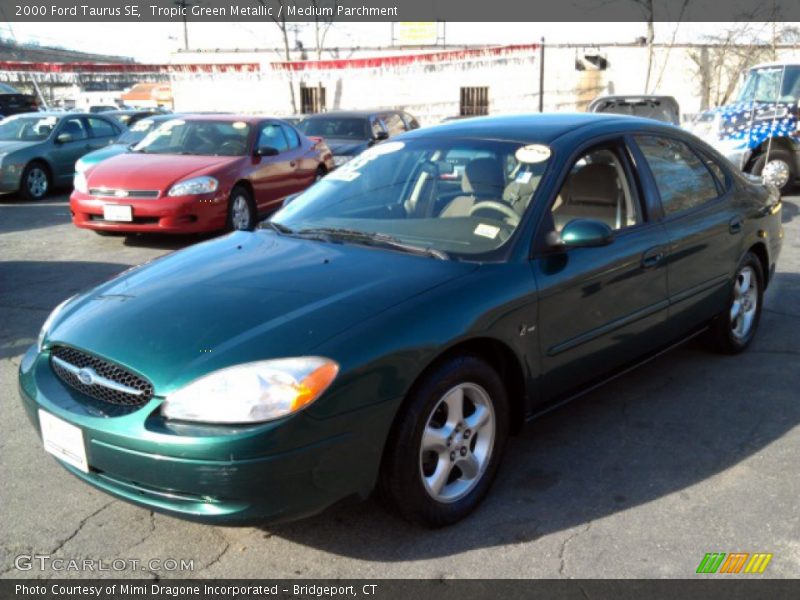 Tropic Green Metallic / Medium Parchment 2000 Ford Taurus SE