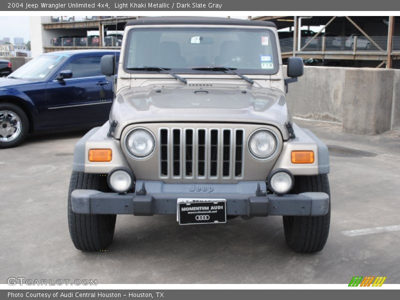 Light Khaki Metallic / Dark Slate Gray 2004 Jeep Wrangler Unlimited 4x4