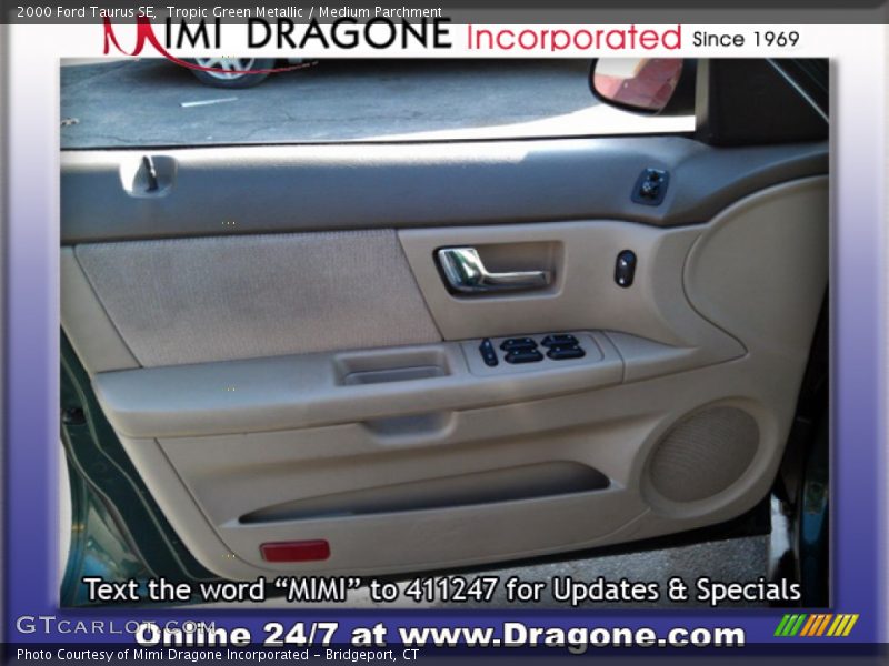 Tropic Green Metallic / Medium Parchment 2000 Ford Taurus SE