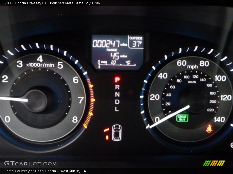 Polished Metal Metallic / Gray 2013 Honda Odyssey EX