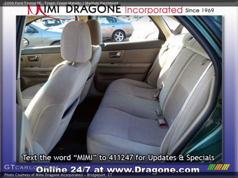 Tropic Green Metallic / Medium Parchment 2000 Ford Taurus SE