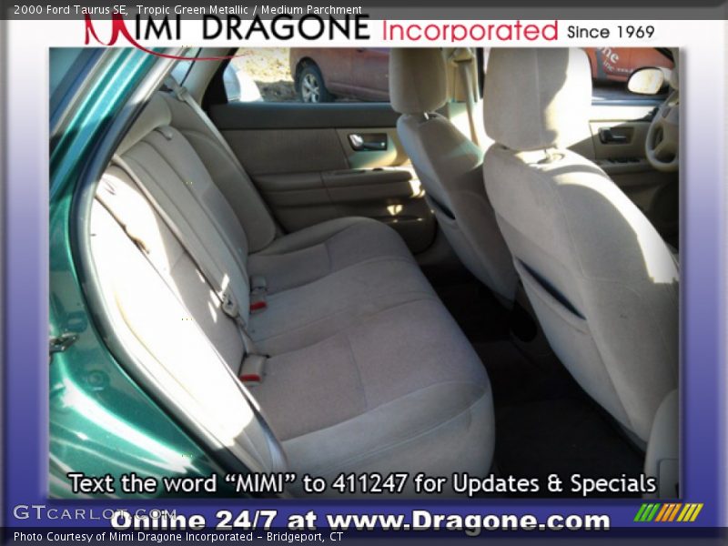 Tropic Green Metallic / Medium Parchment 2000 Ford Taurus SE
