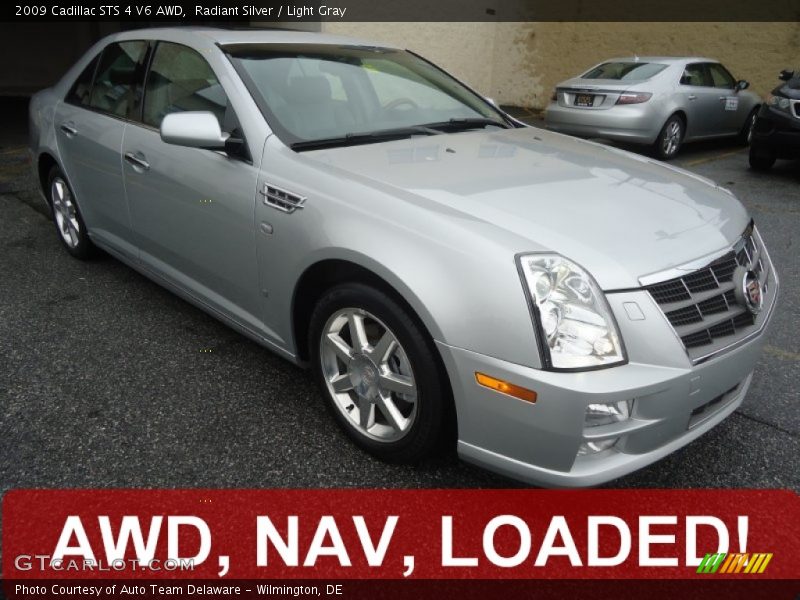 Radiant Silver / Light Gray 2009 Cadillac STS 4 V6 AWD