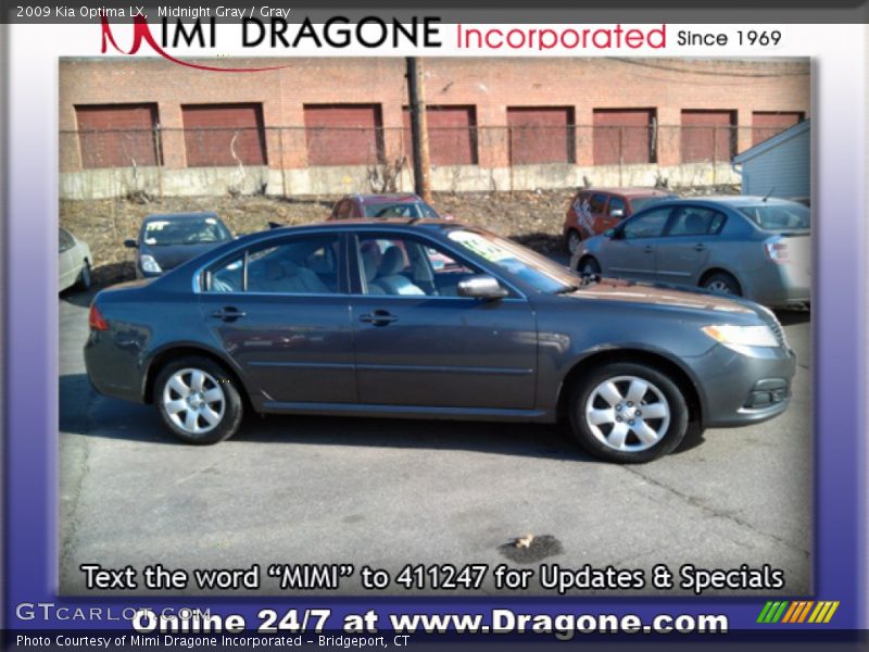 Midnight Gray / Gray 2009 Kia Optima LX