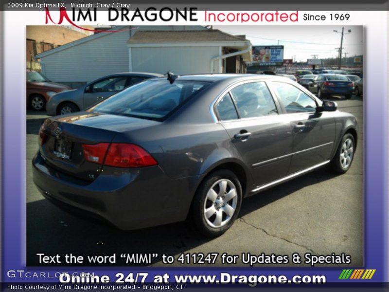 Midnight Gray / Gray 2009 Kia Optima LX