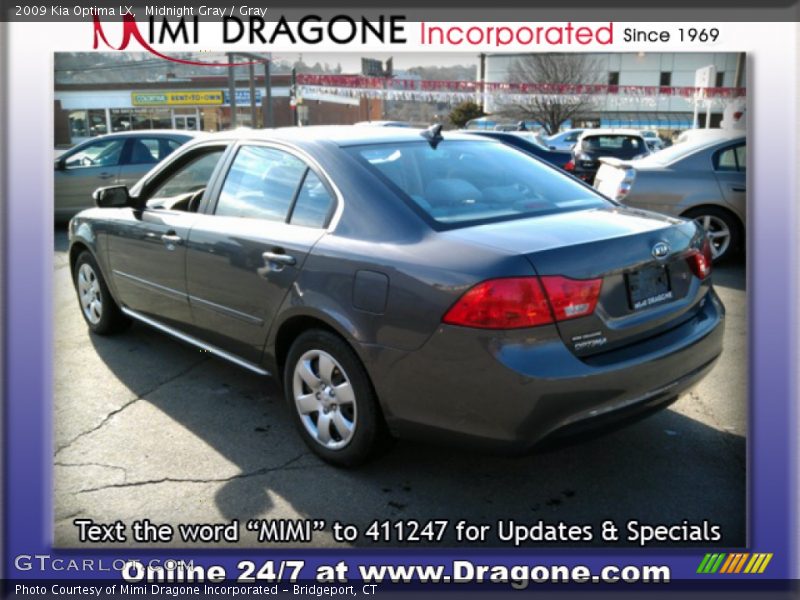 Midnight Gray / Gray 2009 Kia Optima LX