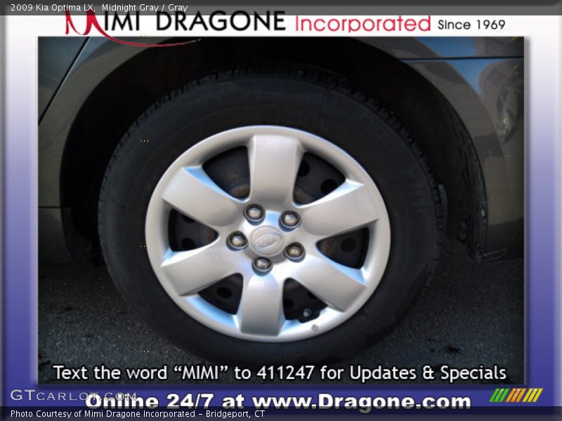 Midnight Gray / Gray 2009 Kia Optima LX