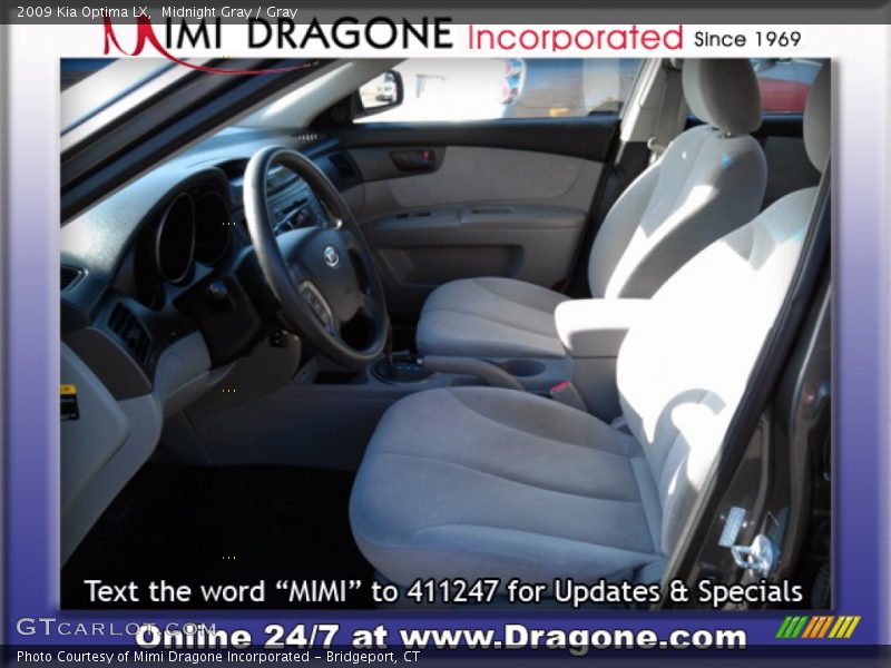 Midnight Gray / Gray 2009 Kia Optima LX