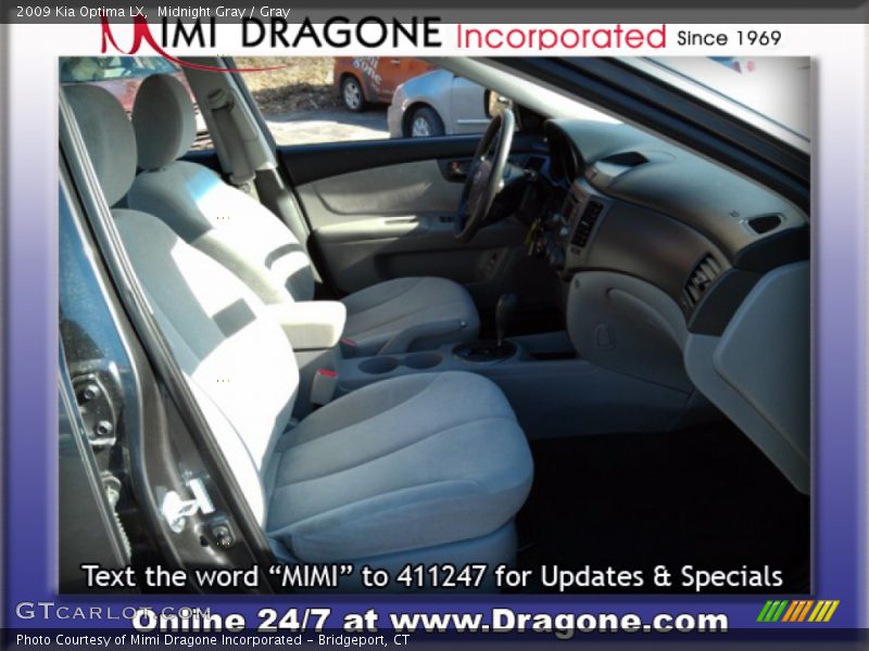 Midnight Gray / Gray 2009 Kia Optima LX