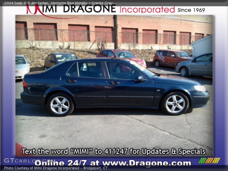 Nocturne Blue Metallic / Granite Gray 2004 Saab 9-5 Arc Sedan