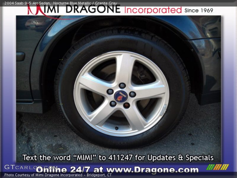 Nocturne Blue Metallic / Granite Gray 2004 Saab 9-5 Arc Sedan