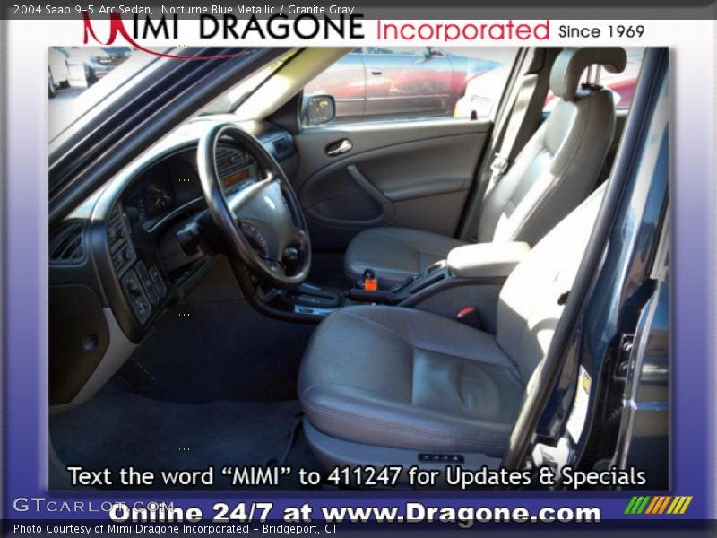 Nocturne Blue Metallic / Granite Gray 2004 Saab 9-5 Arc Sedan
