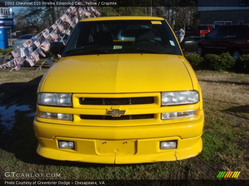 Yellow / Graphite 2003 Chevrolet S10 Xtreme Extended Cab