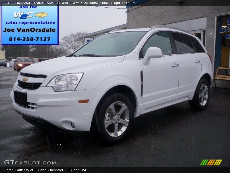 Arctic Ice White / Black/Light Titanium 2012 Chevrolet Captiva Sport LTZ AWD