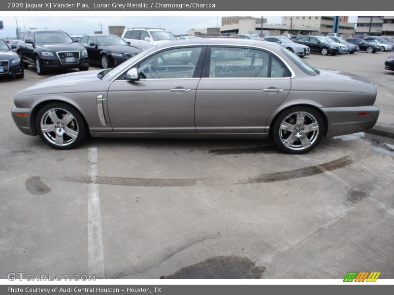 Lunar Grey Metallic / Champagne/Charcoal 2008 Jaguar XJ Vanden Plas