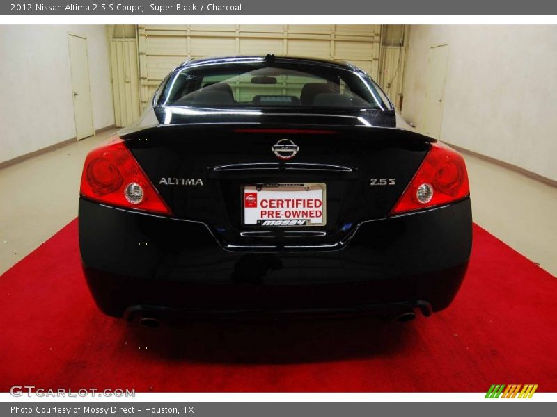 Super Black / Charcoal 2012 Nissan Altima 2.5 S Coupe