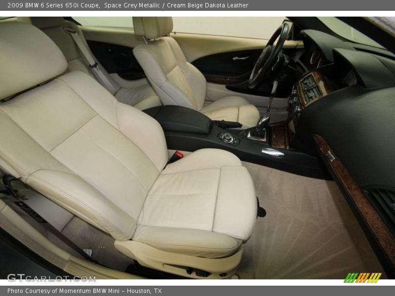 Space Grey Metallic / Cream Beige Dakota Leather 2009 BMW 6 Series 650i Coupe