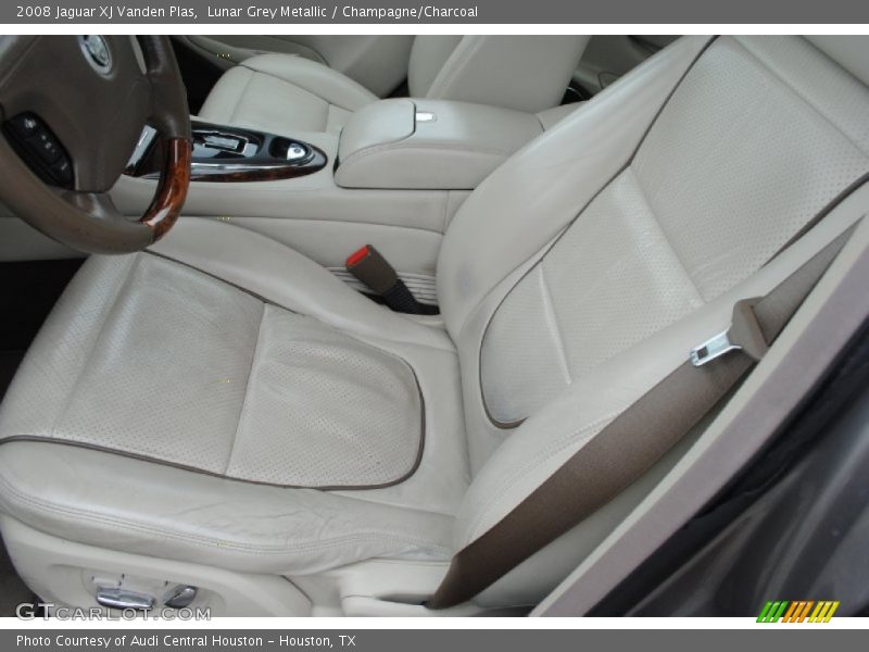 Lunar Grey Metallic / Champagne/Charcoal 2008 Jaguar XJ Vanden Plas
