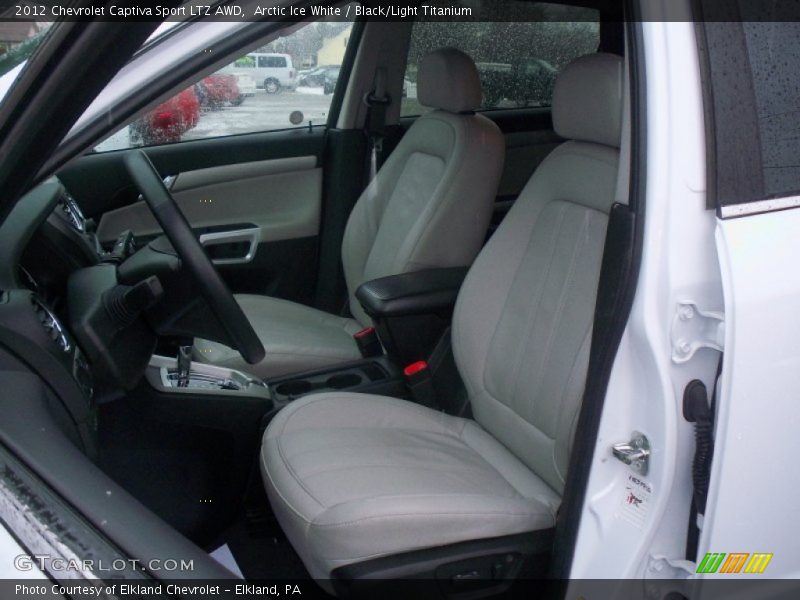 Arctic Ice White / Black/Light Titanium 2012 Chevrolet Captiva Sport LTZ AWD