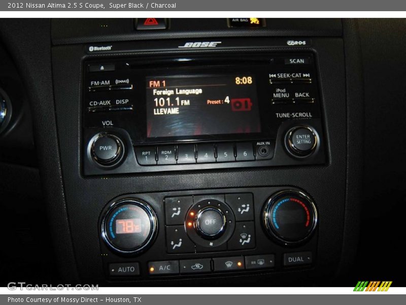 Super Black / Charcoal 2012 Nissan Altima 2.5 S Coupe