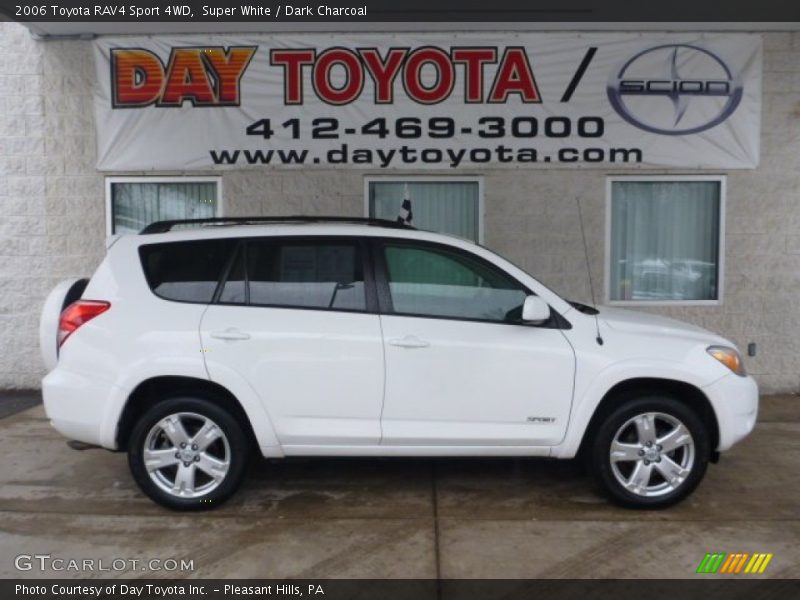 Super White / Dark Charcoal 2006 Toyota RAV4 Sport 4WD