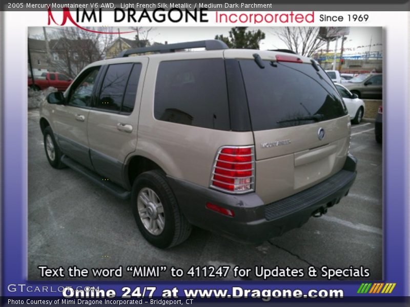 Light French Silk Metallic / Medium Dark Parchment 2005 Mercury Mountaineer V6 AWD