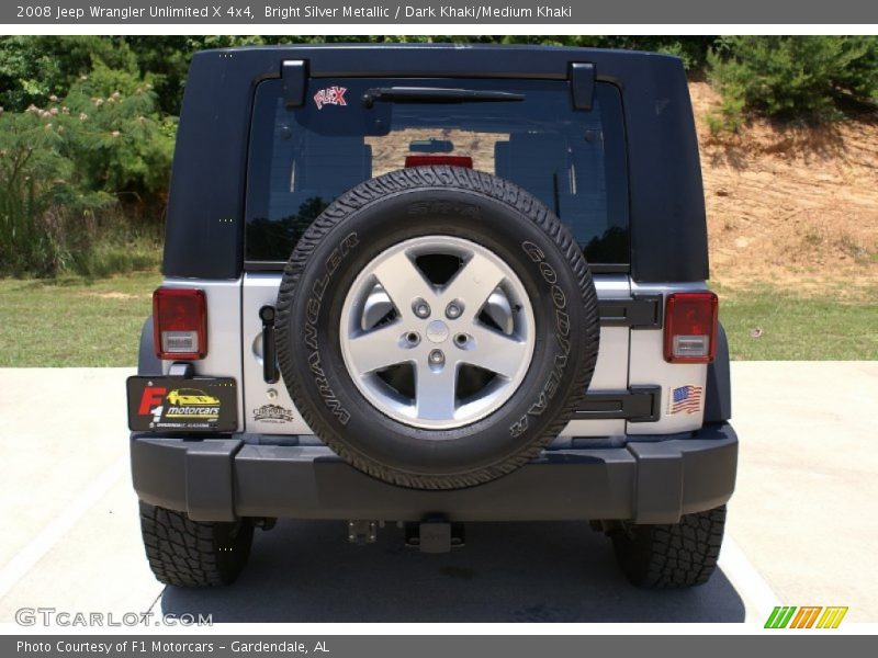 Bright Silver Metallic / Dark Khaki/Medium Khaki 2008 Jeep Wrangler Unlimited X 4x4