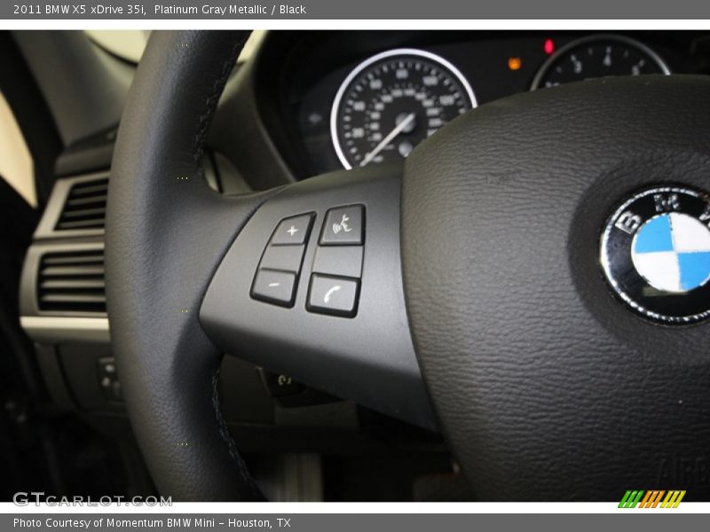 Platinum Gray Metallic / Black 2011 BMW X5 xDrive 35i