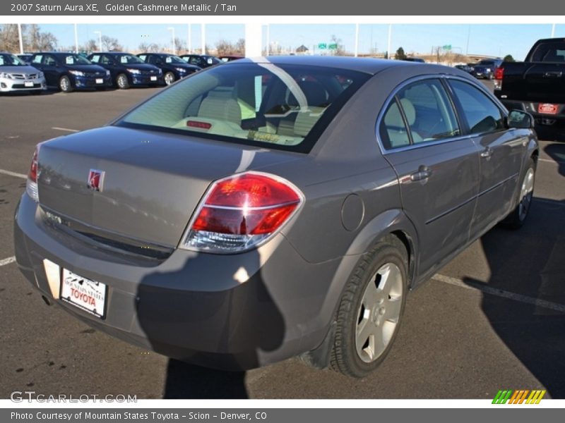 Golden Cashmere Metallic / Tan 2007 Saturn Aura XE