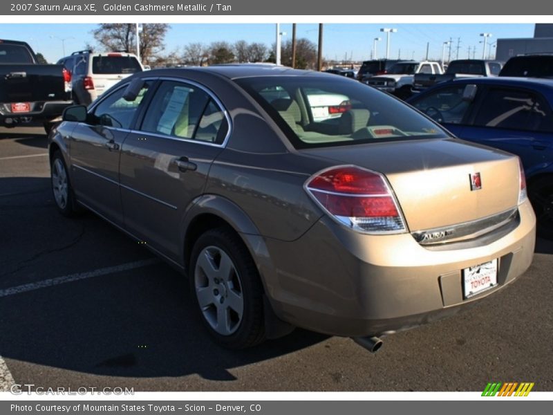 Golden Cashmere Metallic / Tan 2007 Saturn Aura XE