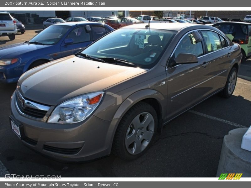 Golden Cashmere Metallic / Tan 2007 Saturn Aura XE