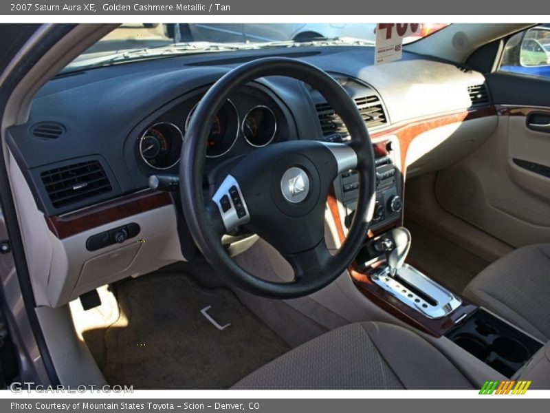 Golden Cashmere Metallic / Tan 2007 Saturn Aura XE