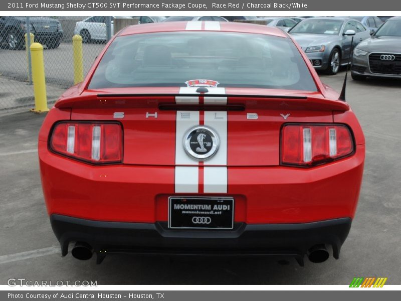 Race Red / Charcoal Black/White 2011 Ford Mustang Shelby GT500 SVT Performance Package Coupe