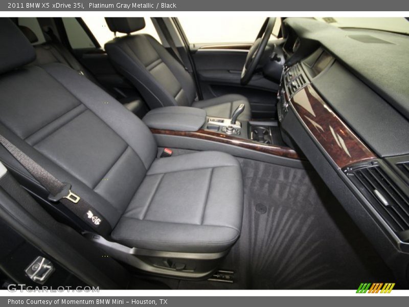 Platinum Gray Metallic / Black 2011 BMW X5 xDrive 35i