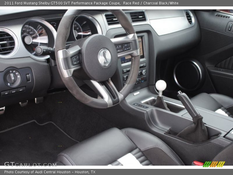 Race Red / Charcoal Black/White 2011 Ford Mustang Shelby GT500 SVT Performance Package Coupe