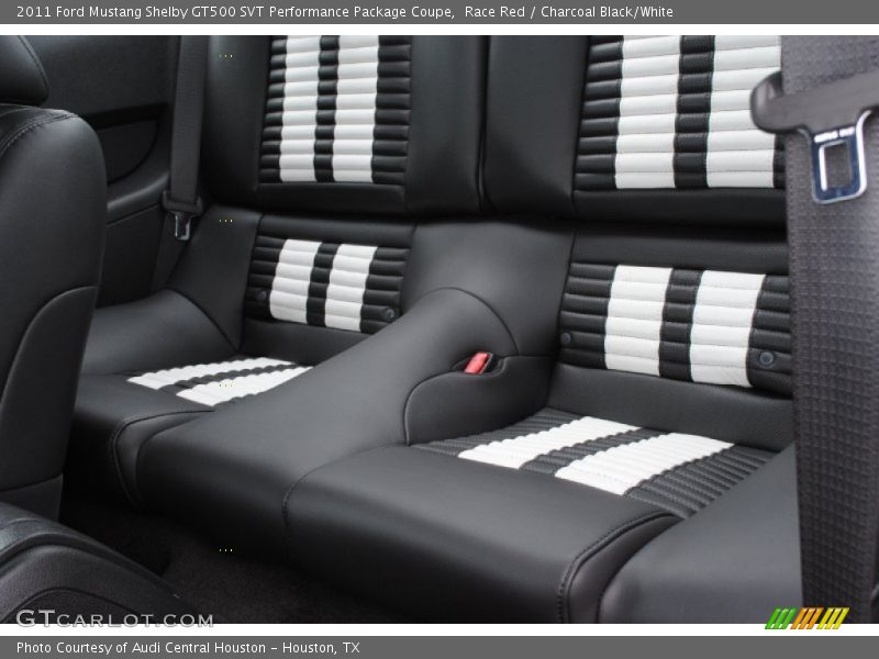 Rear Seat of 2011 Mustang Shelby GT500 SVT Performance Package Coupe