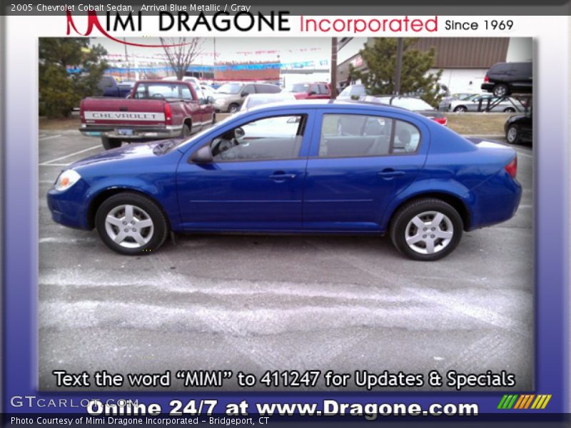 Arrival Blue Metallic / Gray 2005 Chevrolet Cobalt Sedan