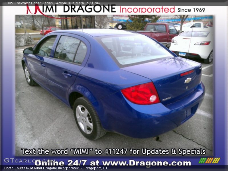 Arrival Blue Metallic / Gray 2005 Chevrolet Cobalt Sedan