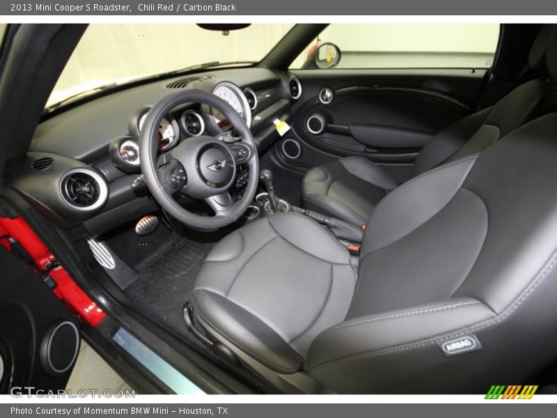 Carbon Black Interior - 2013 Cooper S Roadster 