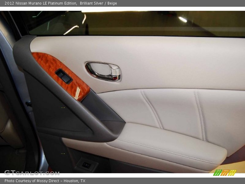 Brilliant Silver / Beige 2012 Nissan Murano LE Platinum Edition