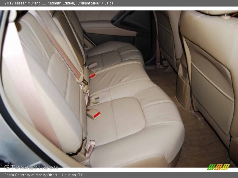 Brilliant Silver / Beige 2012 Nissan Murano LE Platinum Edition
