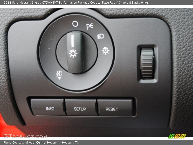 Controls of 2011 Mustang Shelby GT500 SVT Performance Package Coupe