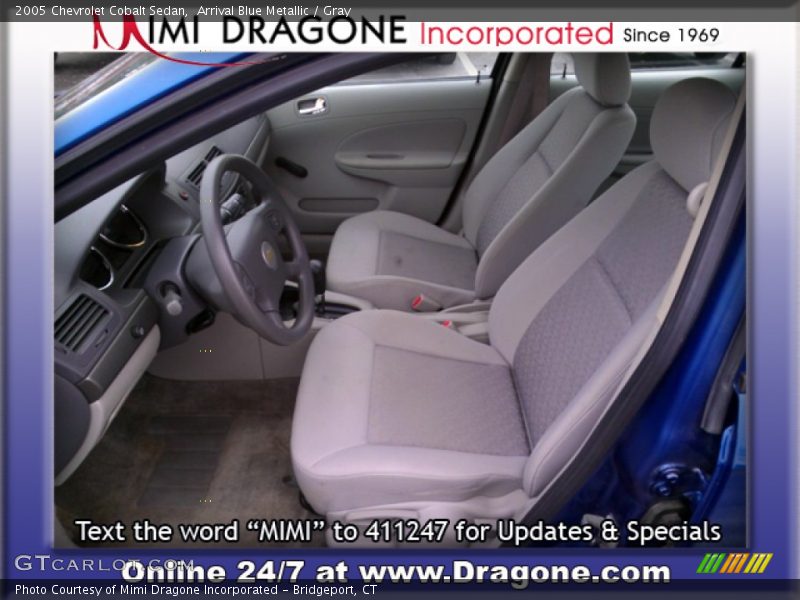 Arrival Blue Metallic / Gray 2005 Chevrolet Cobalt Sedan