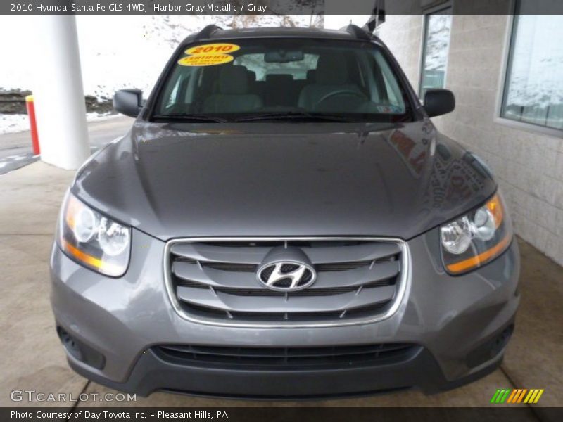 Harbor Gray Metallic / Gray 2010 Hyundai Santa Fe GLS 4WD