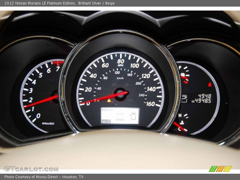  2012 Murano LE Platinum Edition LE Platinum Edition Gauges