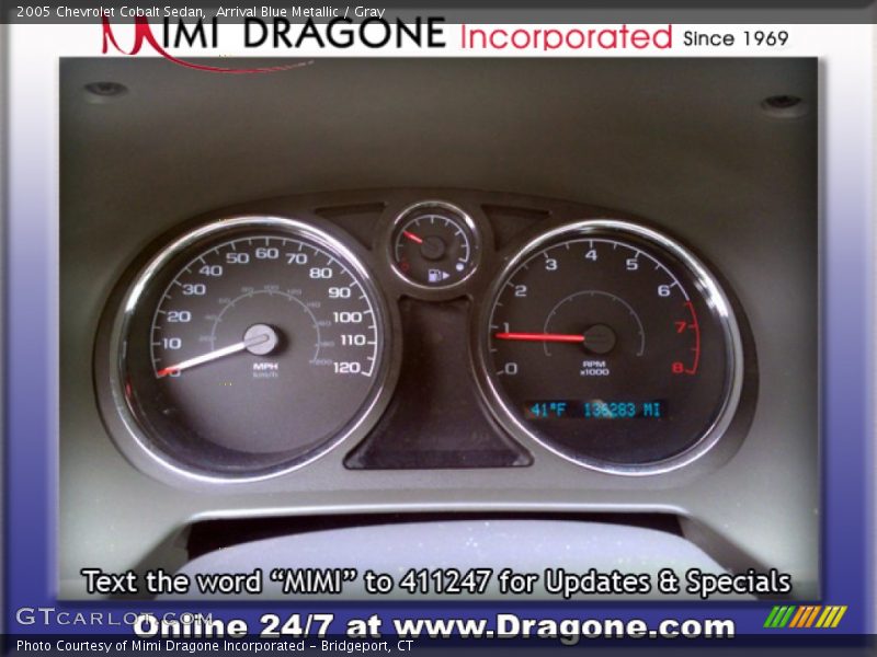 Arrival Blue Metallic / Gray 2005 Chevrolet Cobalt Sedan