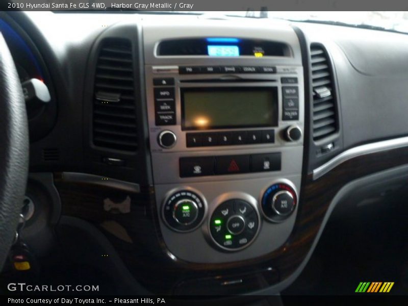 Harbor Gray Metallic / Gray 2010 Hyundai Santa Fe GLS 4WD