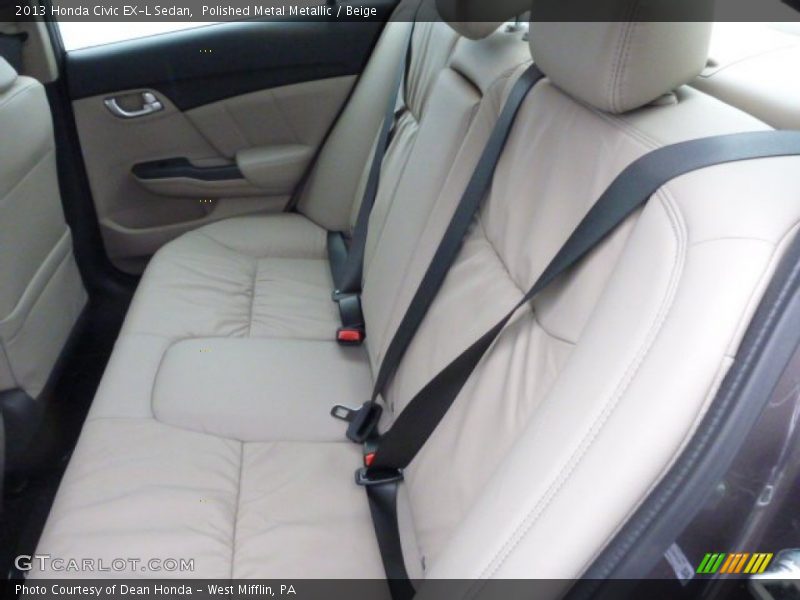 Polished Metal Metallic / Beige 2013 Honda Civic EX-L Sedan