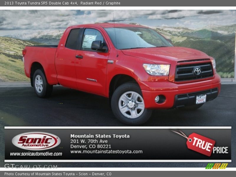 Radiant Red / Graphite 2013 Toyota Tundra SR5 Double Cab 4x4